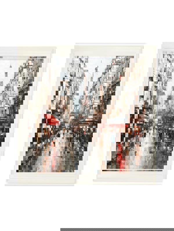 Exceptional Art Paris Eiffel Tower - Cream Hurstwood square frame