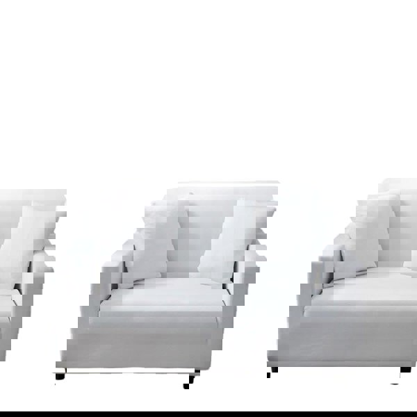 Anyhouz Anyseat 2 Seater Sofa Cover Plain White Style and Protection For Living Room Sofa Chair Elastic Stretchable Slipcover