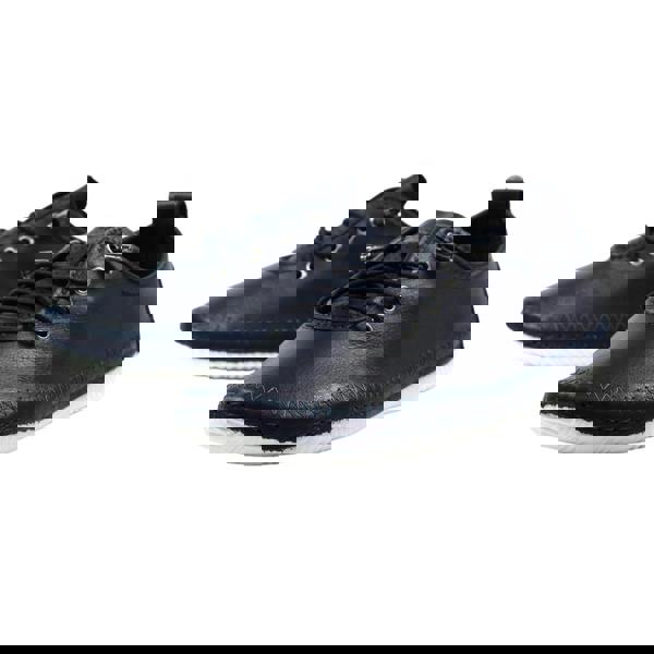 Lunar Womens/Ladies Abbie Leather Plimsolls - Navy - 