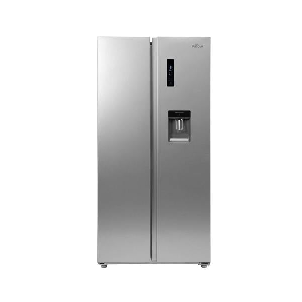 Willow 430L American Style Fridge Freezer WSBS84DS - Silver