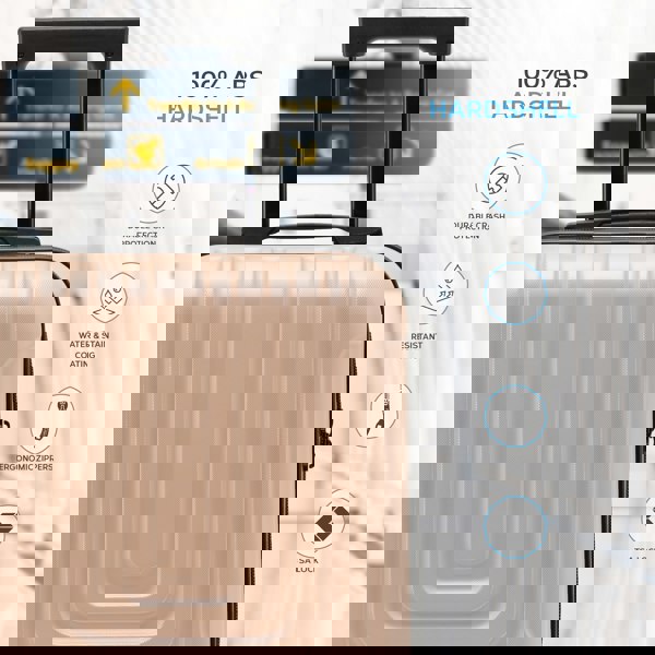 Flight Knight 45x36x20cm EasyJet Free Cabin Size Maximum Carry On Cabin Bag Suitcase