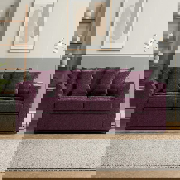 Furnishings For Less Monaco Chenille Fabric 3 Piece Sofa Suite