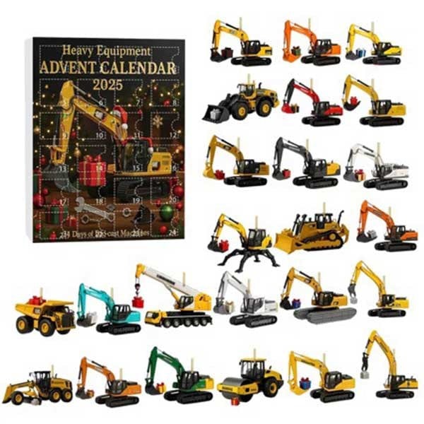Leaper Christmas-themed Excavator Acrylic Pendant Advent Calendar