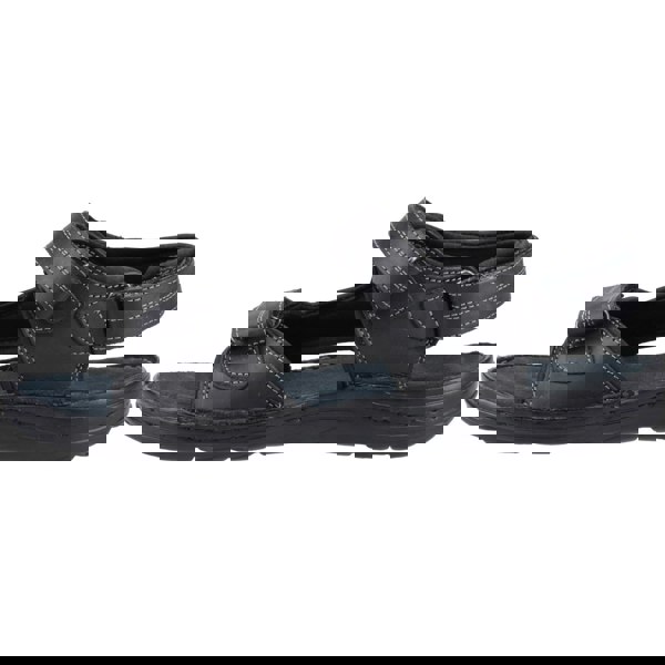 Hush Puppies Alistair Leather Men's Black Sandals