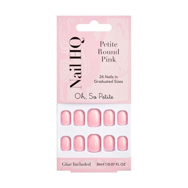 Nail HQ Petite Round Pink Nails (24 Pieces)
