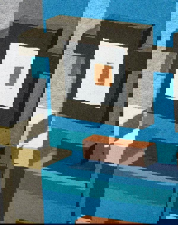 Crossy Road Mens Grey Hipster Whale Short Sleeved T-Shirt