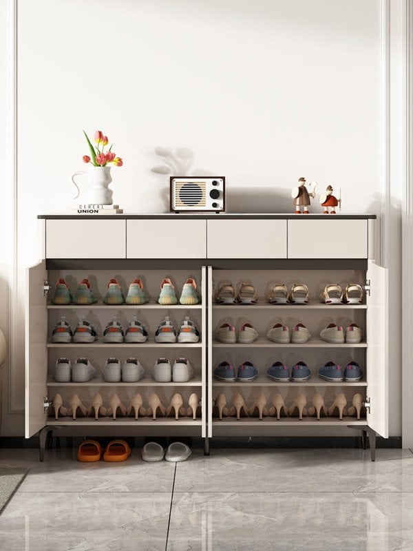 Malcom Shoe Storage, Wood with entryway shoe storage