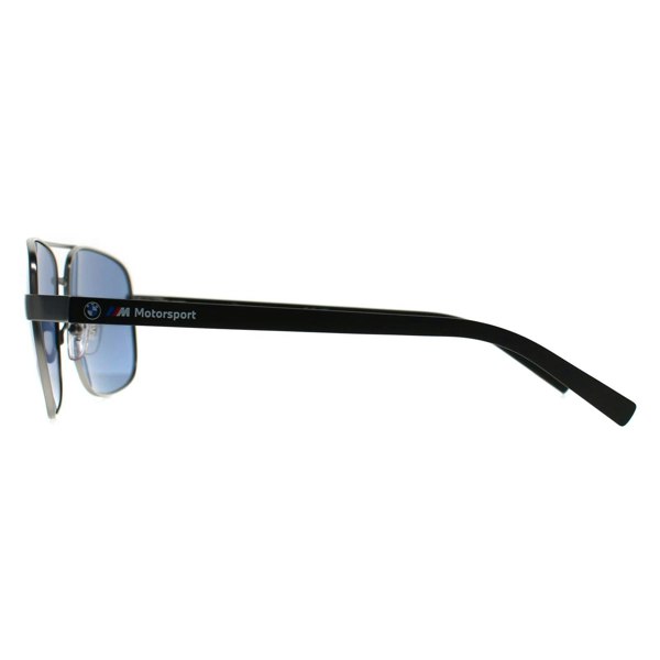 BMW Sunglasses BS0039 17R Matte Light Palladium Blue Polarized