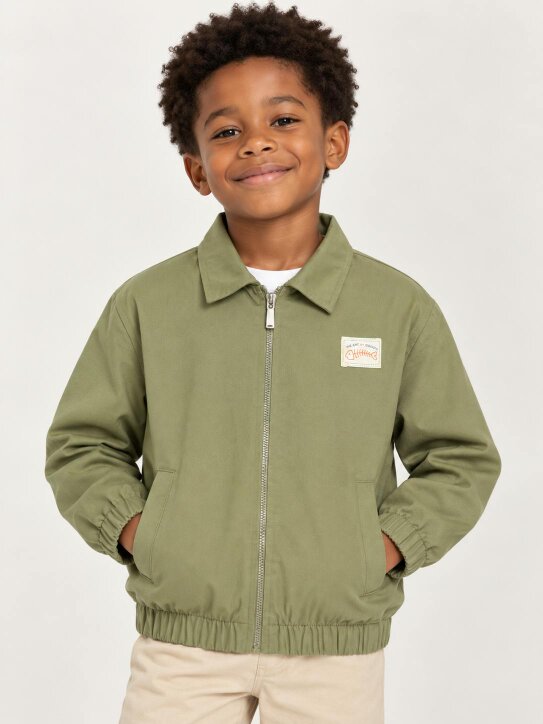 Childsplay Boys Gabardine Jacket in Green
