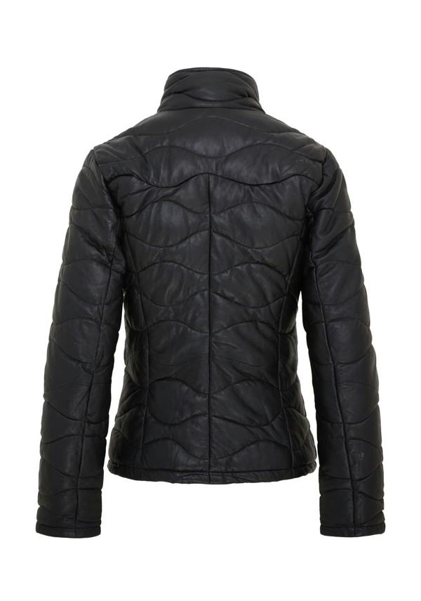 Infinity Leather Womens Puffer Quilted Bomber Leather Jacket - Hamar