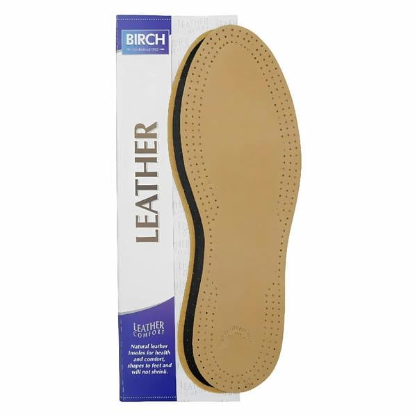 BIRCH Ladies Leather Insoles - Comfort Shoe Inserts
