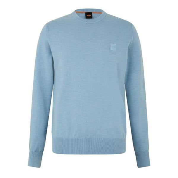 Boss Mens Kanovano Crew Neck Jumper - Light Beige - 