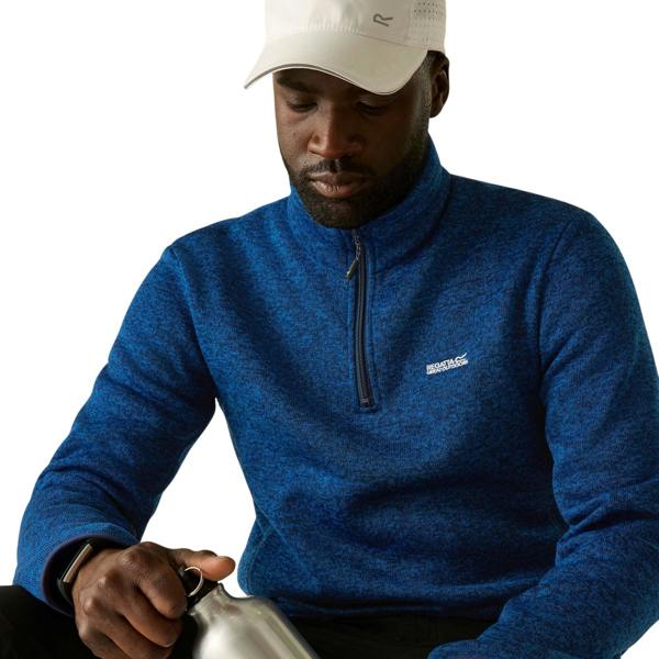 Regatta Mens Newhill Half Zip Fleece Top - Aviator Blue - 