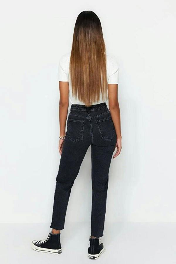 WOVCOR High Waist Slim Mom Jeans