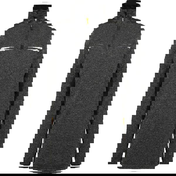 JCB Trade Elmhurst II Mens Quarter Zip Work Warm Knitted Jumper