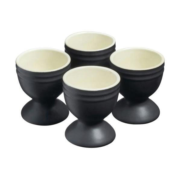 Cooks Professional 4 Piece Egg Cup Set | Matt Black