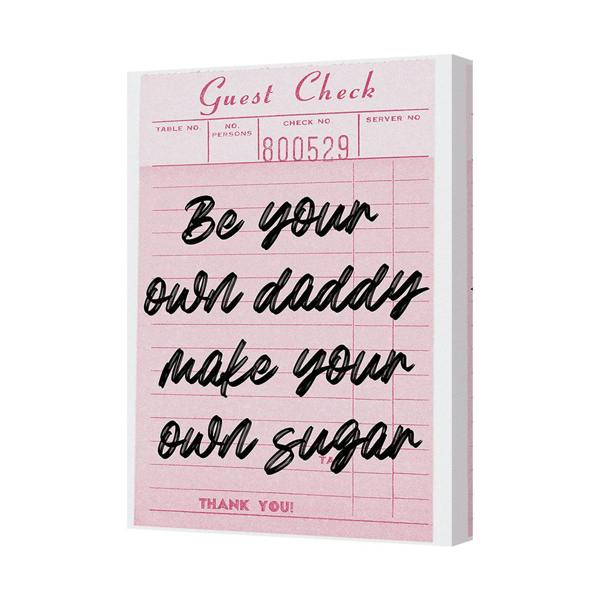 Benjamin Tate Design Be Your Own Daddy Make Your Own Sugar Canvas Art Print UK Handmade