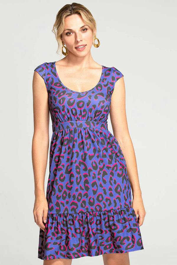 HotSquash Empire Line Knee Length Dress with capped sleeves