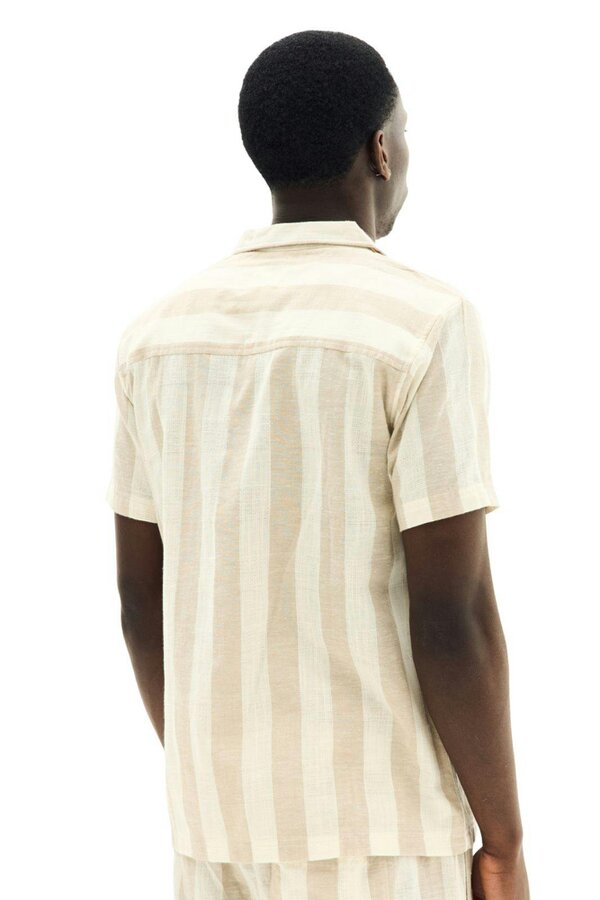 Men’s Striped Short Sleeve Shirt & Shorts Co-Ord Set