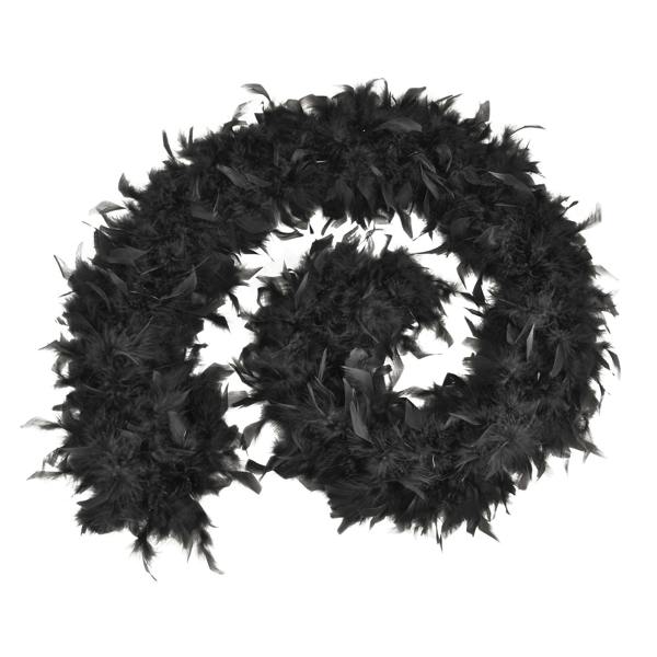 Bristol Novelty Unisex Adults Budget Feather Boa - Black