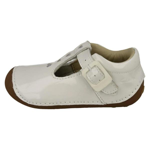 Clarks Girls Clarks Casual Pre Walker Shoes with Heart Detail Tiny Beat T