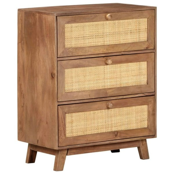 Berkfield Sideboard 61x35x76 cm Solid Mango Wood