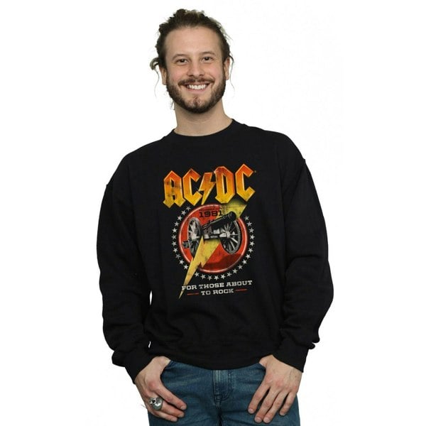 AC/DC Mens For Those About To Rock 1981 Sweatshirt - Black