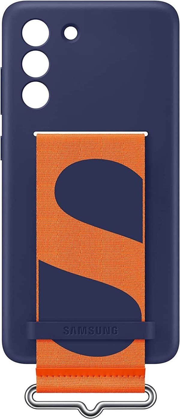 Samsung Galaxy S21 FE Silicone Cover with Strap Navy - EF-GG990TNEGWW