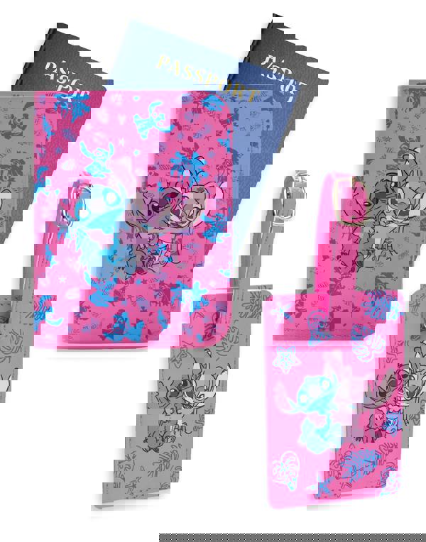 Lilo & Stitch Unisex Kids Pink Travel Set Wallet Gift Set (One Size)