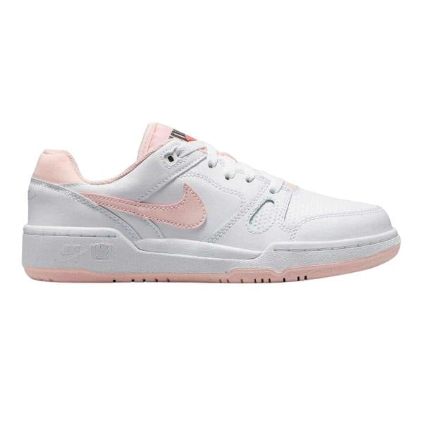 Nike Childrens/Kids Full Force Leather Trainers - White/Pink - 