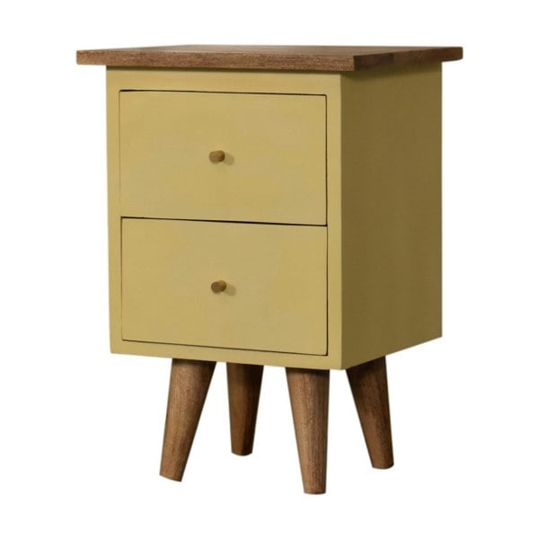Artisan Furniture Yellow Hand Painted Bedside