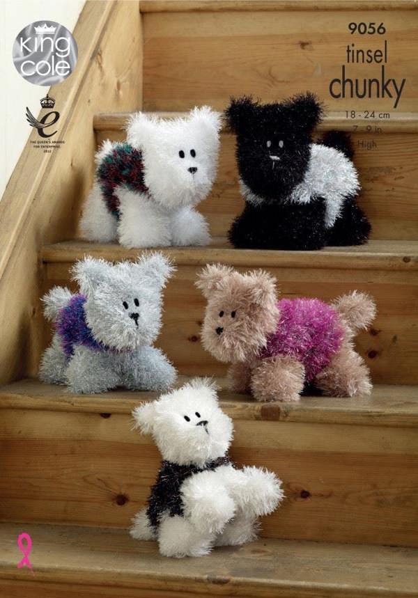 King Cole Tinsel Knitting Pattern 9056, Toys - Intermediate