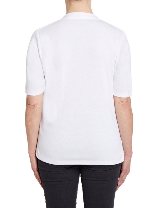PennyPlain High Back Sweetheart Neck Top - White