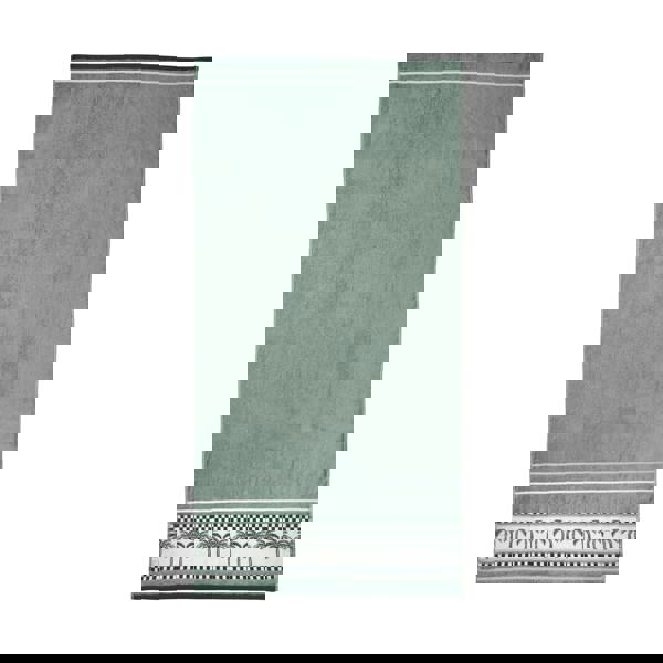 Catherine Lansfield Palm Trees Cotton Extra Large Beach Towel Green