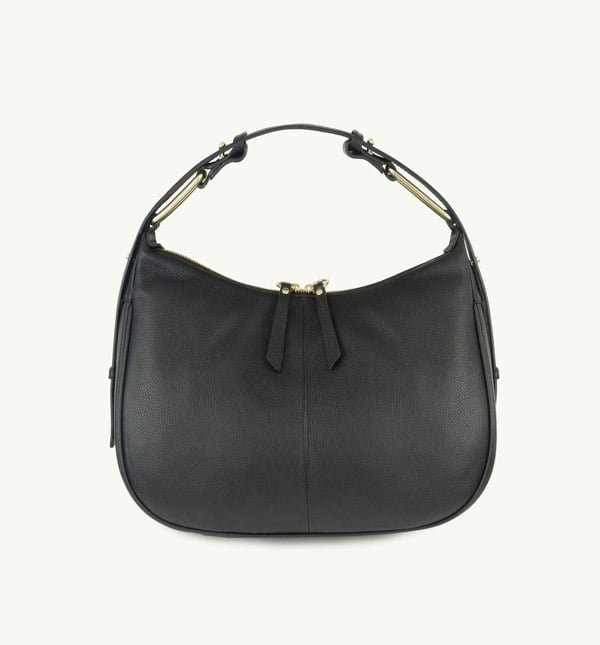 Apatchy London The Charlie Black Leather Bag