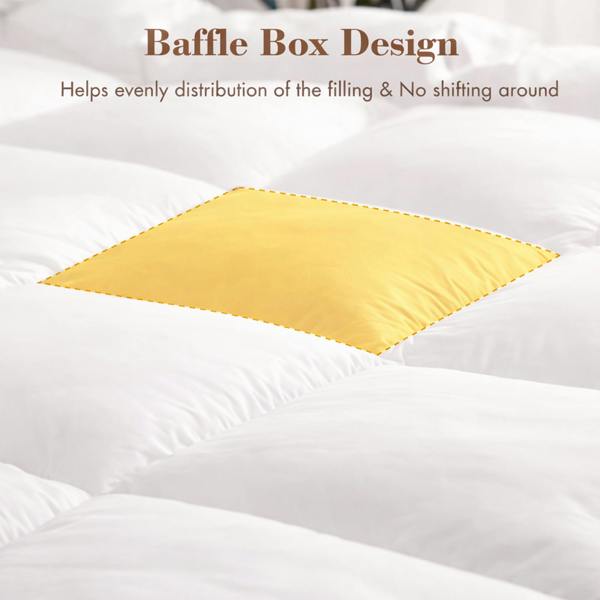 Dragodirect Luxury Plush 4 Inch Mattress Topper Soft Comfort Layer - KNG