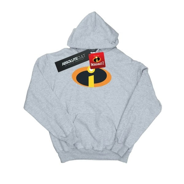 Disney Mens The Incredibles Costume Logo Hoodie - Sports Grey