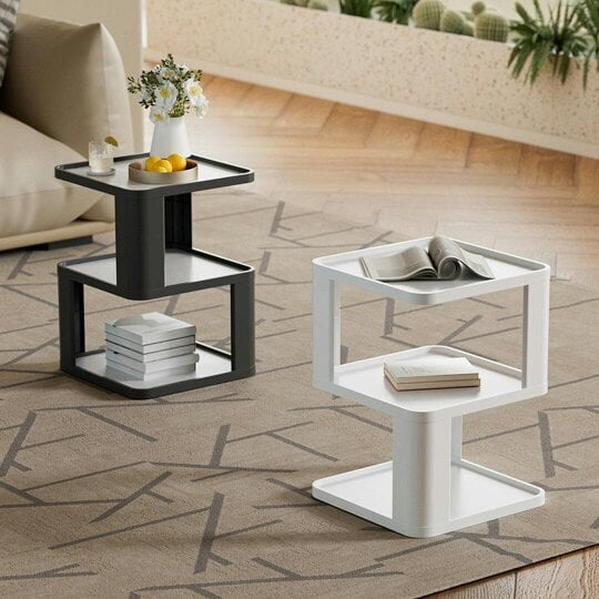 Havendro 3-Tier Geometric Creative Display Side Table Bedside Cabinet Space-Saving Design