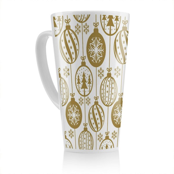 Benjamin Tate Design Christmas Baubles Dining Latte Mug