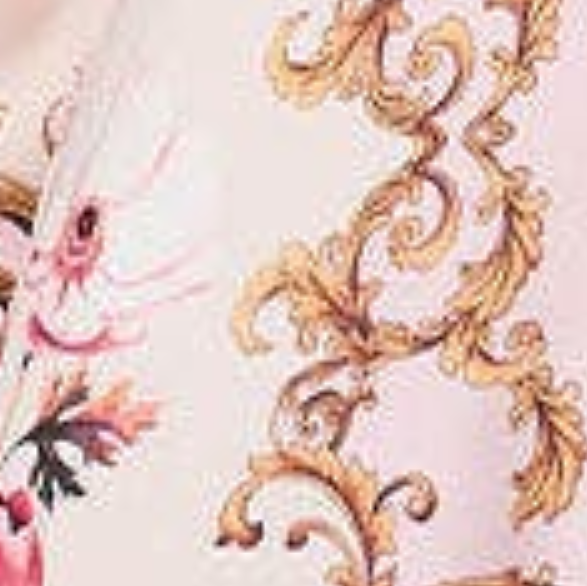Izabel London Baroque Print Long Sleeve Midi Dress