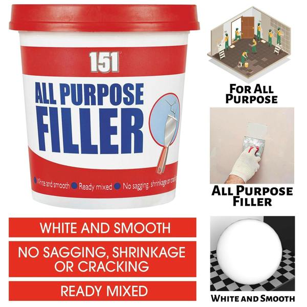 151 All Purpose Filler White Tub 600G