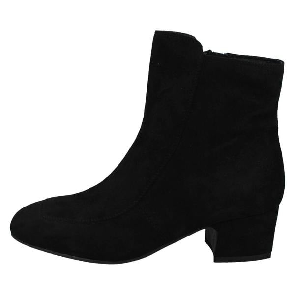 Spot On Ladies Spot On Mid Heel Ankle Boots F51095