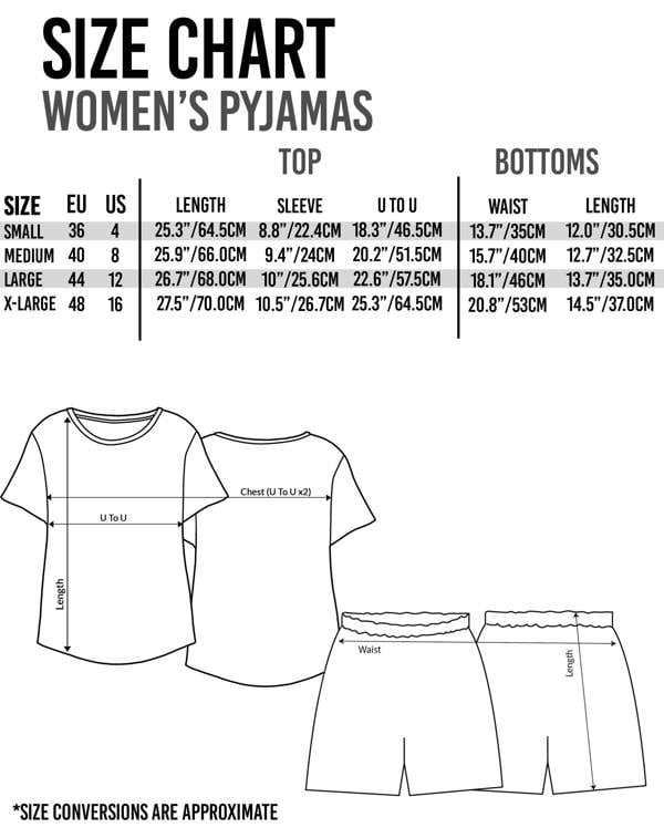 DC Comics Womens Black Wonder Woman Short Sleeve Long Leg Pyjama Set