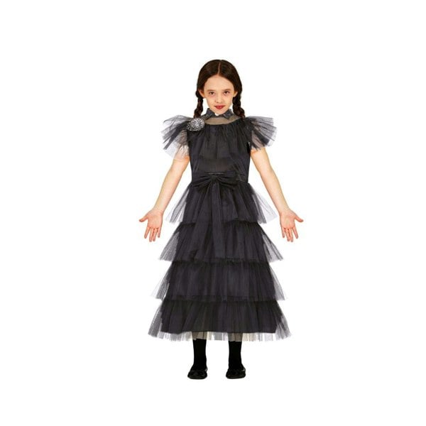 Fiesta Guirca Child Addams Family Inspired Wednesday Costume 10-12 Years