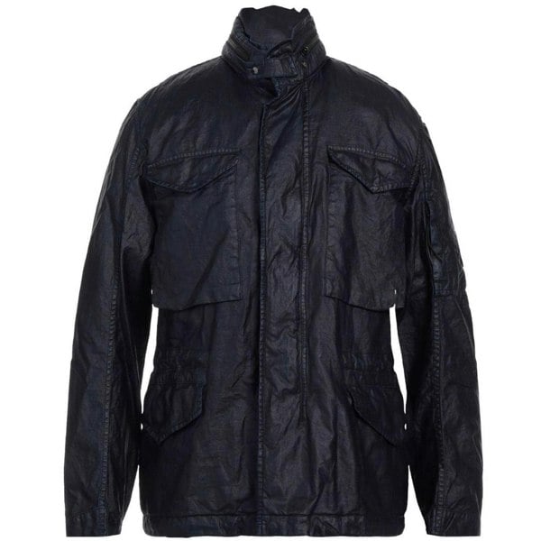 C.P. Company Lino Wax Medium Jacket - Navy Blue