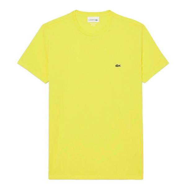 Lacoste Mens Pima Cotton T-Shirt - Yellow - 