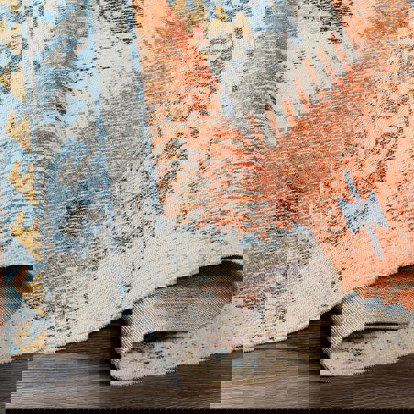 Livabliss Huntington Beach-Vintage Orange Blue Beige In- & Outdoor Rug