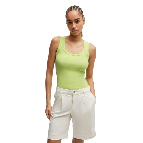 Boss Womens/Ladies C_Ematite Slim Tank Top - Green