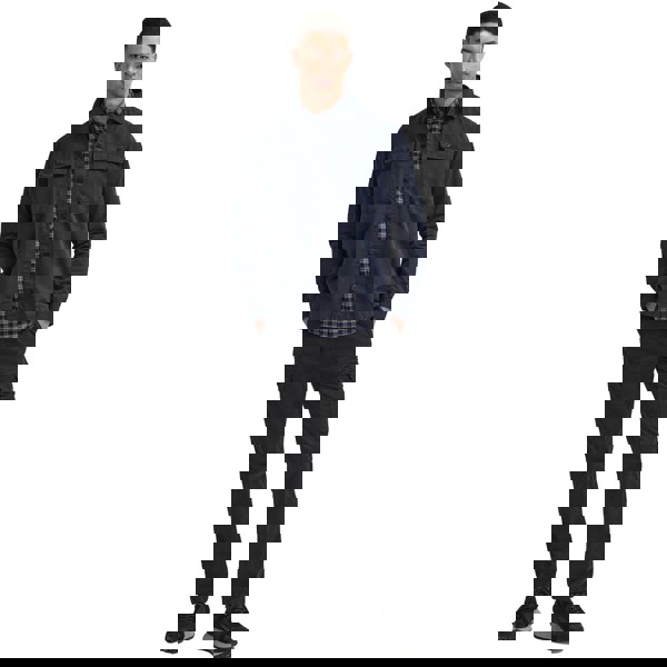 Barbour International Arlo Garment Dyed Overshirt Navy