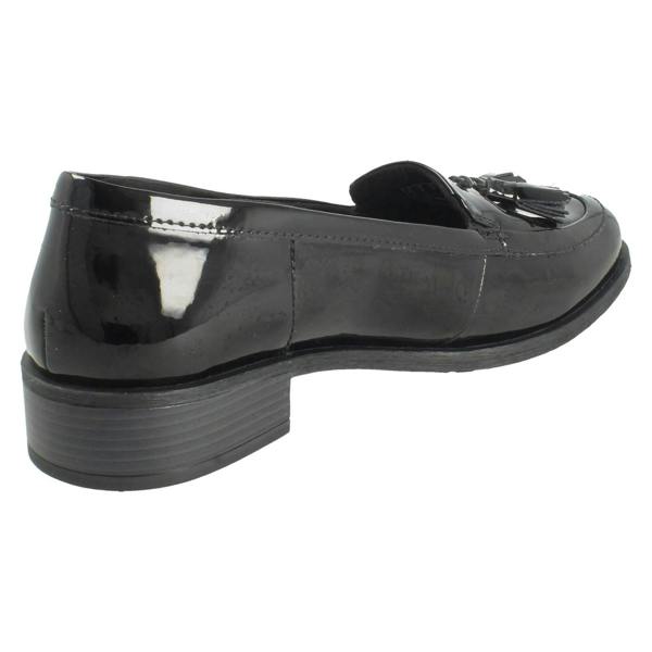 Clarks Ladies Clarks Tassel Detailed Slip On Loafer Shoes - Havisham Edge